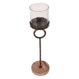 Rutland Small Table Hurricane 39cm - Antique Gold