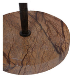 Rutland Large Pillar Floor Hurricane 108cm - Antique Gold