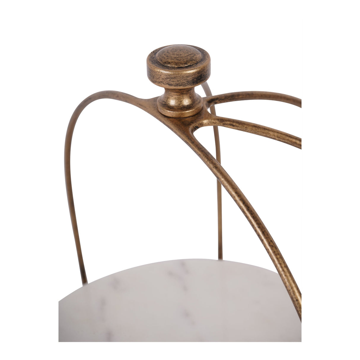 Belvedere One Tiered Buffet Stand - Aged Gold