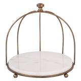 Belvedere One Tiered Buffet Stand - Aged Gold