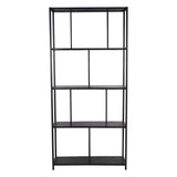 Brooks Tall Metal Shelving Unit - Mottled Black