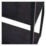 Brooks Tall Metal Shelving Unit - Mottled Black