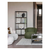 Brooks Tall Metal Shelving Unit - Mottled Black