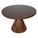 Monterey Round Wooden Dining Table - Brown