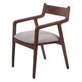Monterey Wooden Upholstered Dining Chair - Beige