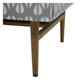 Burgess 2-Door Bedside Cabinet - Grey