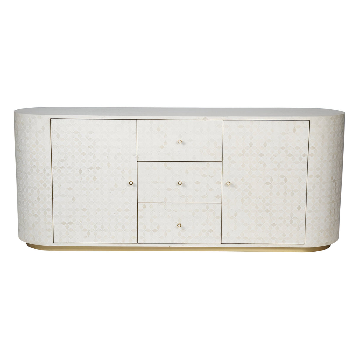 Aspen Bone Inlay Buffet Sideboard - White