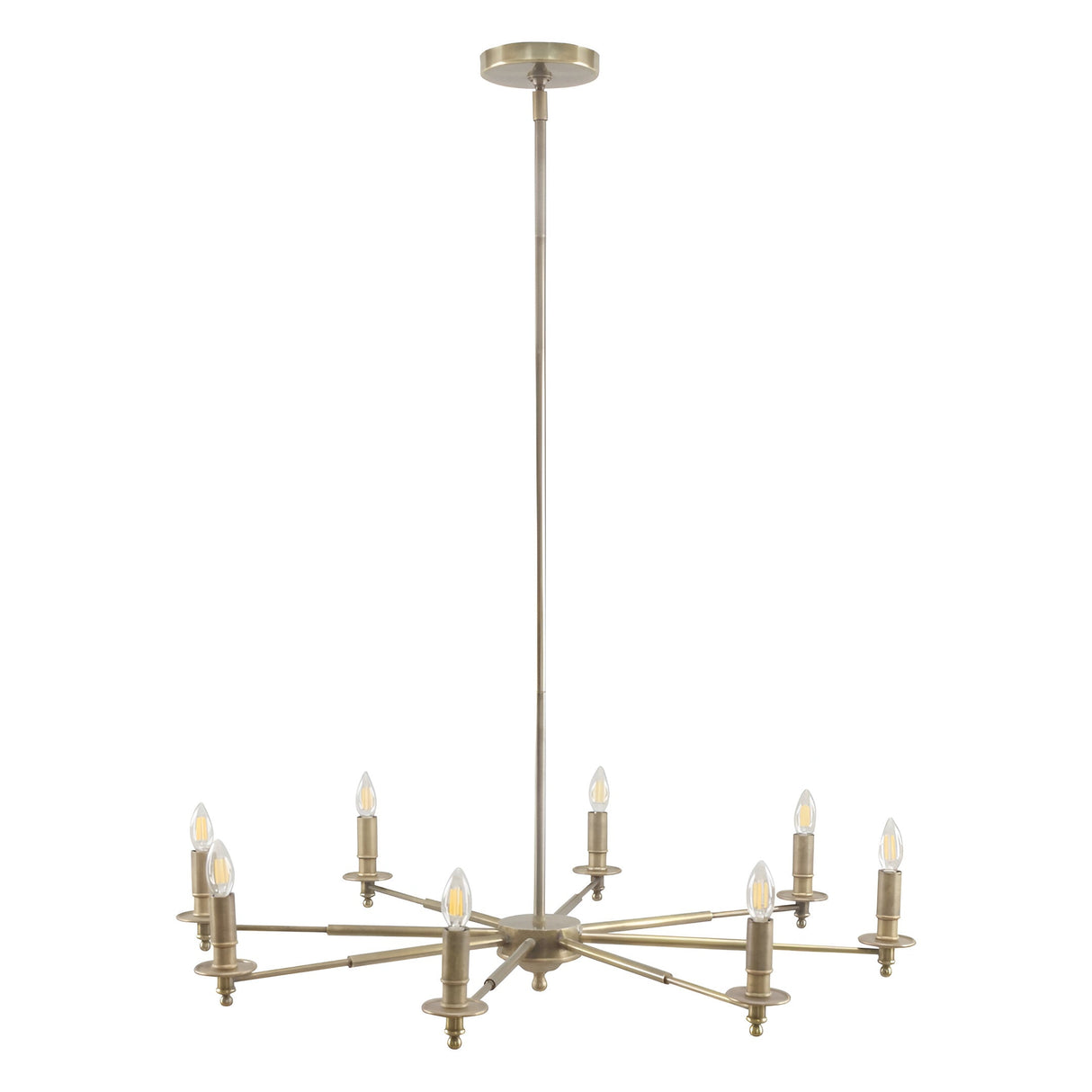 Blythe 8 Light Chandelier - Antique Brass