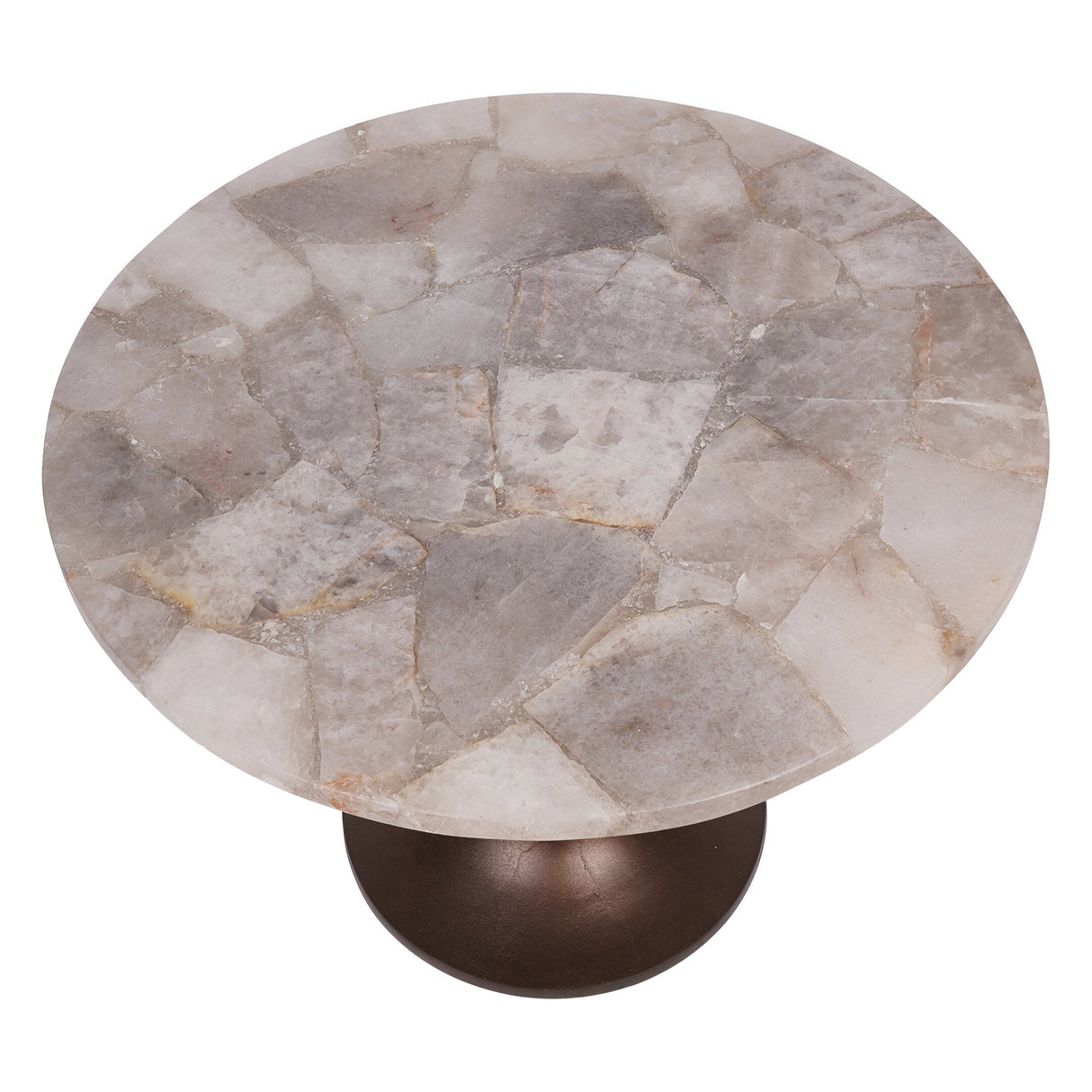 Bosworth Smokey Quartz Side Table 60cm - Grey