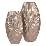 Hatton Cast Aluminium Vase 32cm - Gold