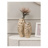 Hatton Cast Aluminium Vase 40cm - Gold