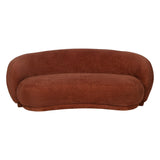 Waverley Curved 2 Seater Mini Sofa - Terracotta