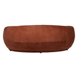 Waverley Curved 2 Seater Mini Sofa - Terracotta