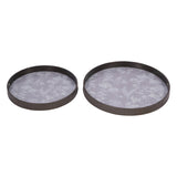 Laura Ashley Tidworth Set of 2 Trays - Grey & White