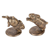 Laura Ashley Set of 2 Hopping Rabbits Figurine - 12.8cm