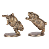 Laura Ashley Set of 2 Hopping Rabbits Figurine - 12.8cm