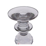 Laura Ashley Kersey Glass Candle Holder 26.5cm - Grey