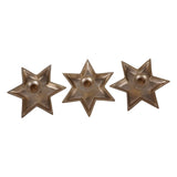Laura Ashley Set of 3 Small Star Candle Holders - Gold