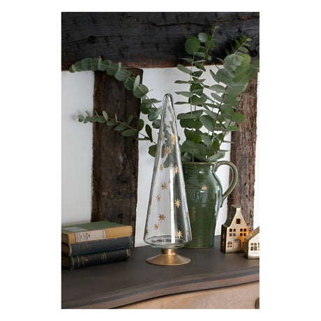Laura Ashley Large Stars Glass Tree - 43cm
