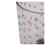 Laura Ashley Stars Glass Hurricane - Gold