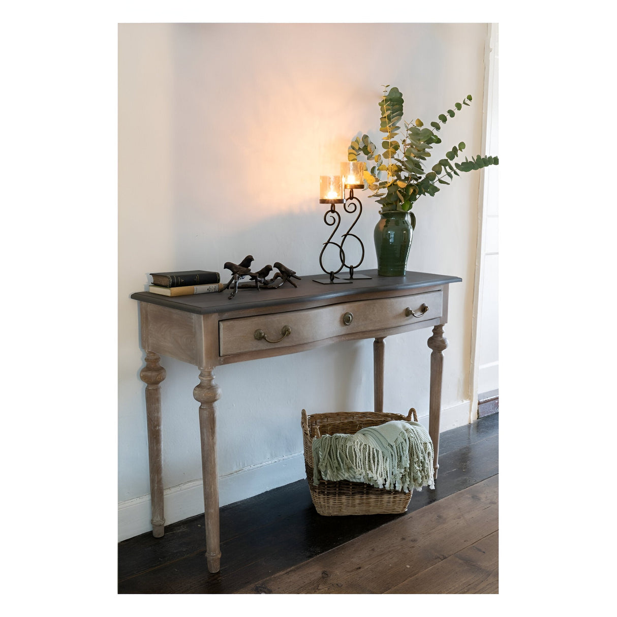 Laura Ashley Large Esther Table Hurricane - Gold