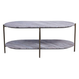 Toronto Marble Top & Base Coffee Table - Grey