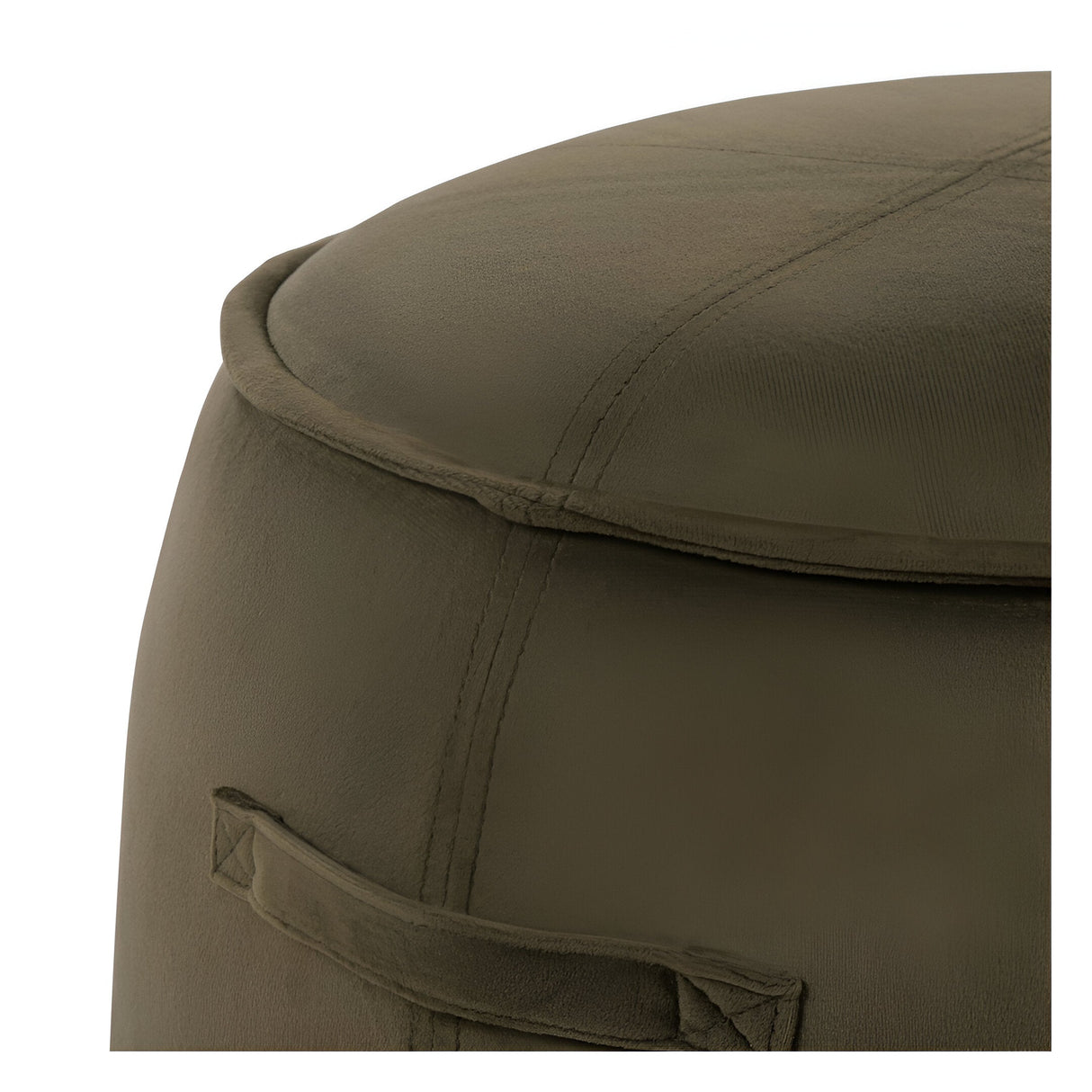 Bingham Upholstered Stool - Velvet Green