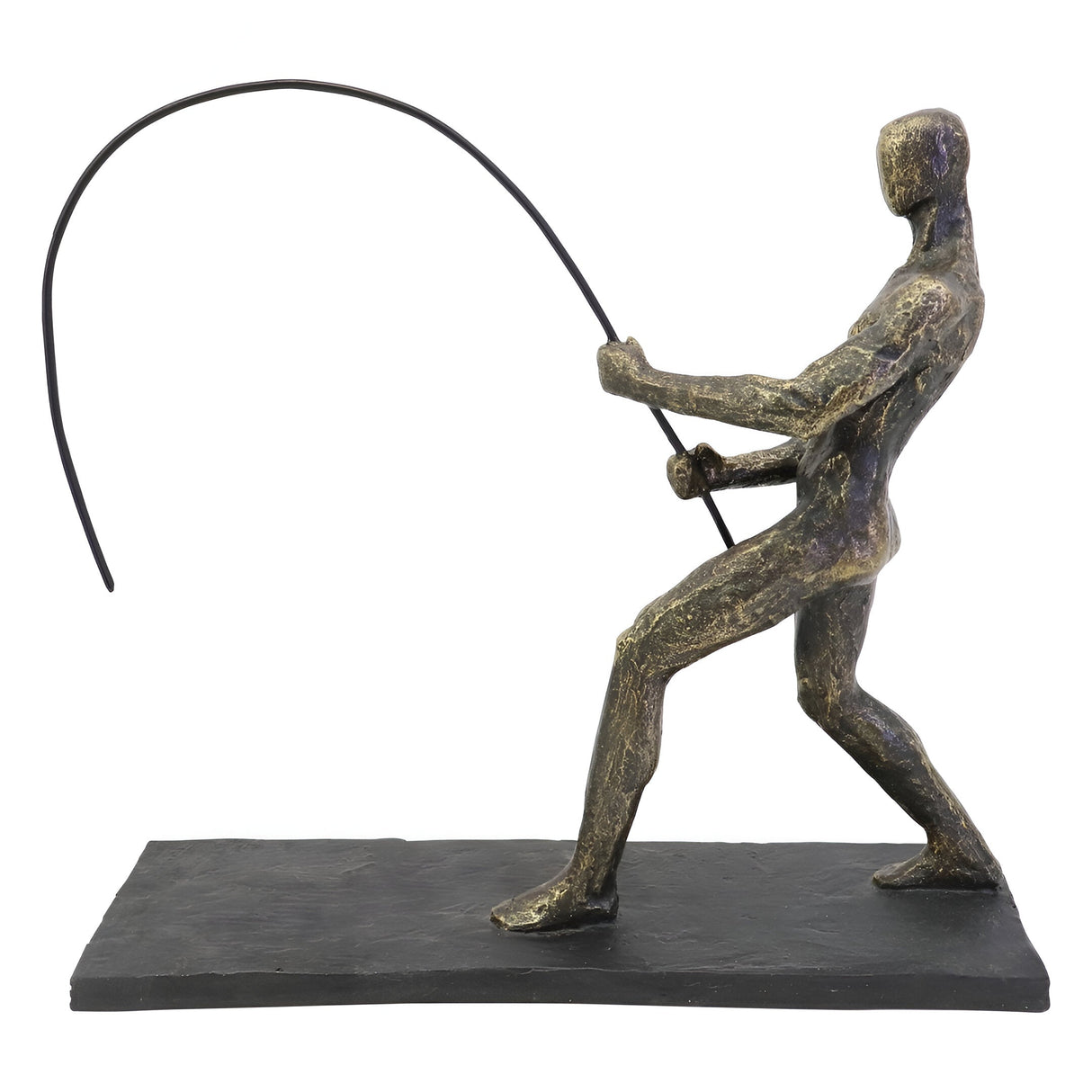 Fishing Figurine On Stand - 29.9cm