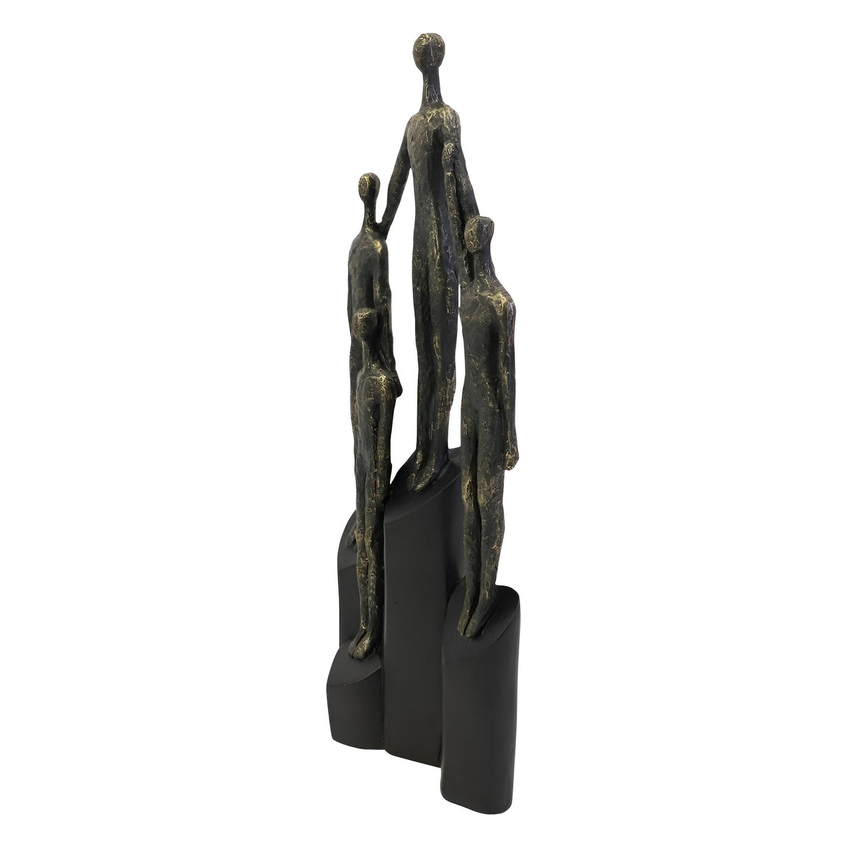 Abstract Family Figurine On Hearts Plinth - 41.5cm