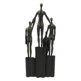 Abstract Family Figurine On Hearts Plinth - 41.5cm