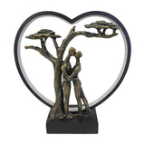 Heart LED Couple & Tree Lighting Accessory – Bronze