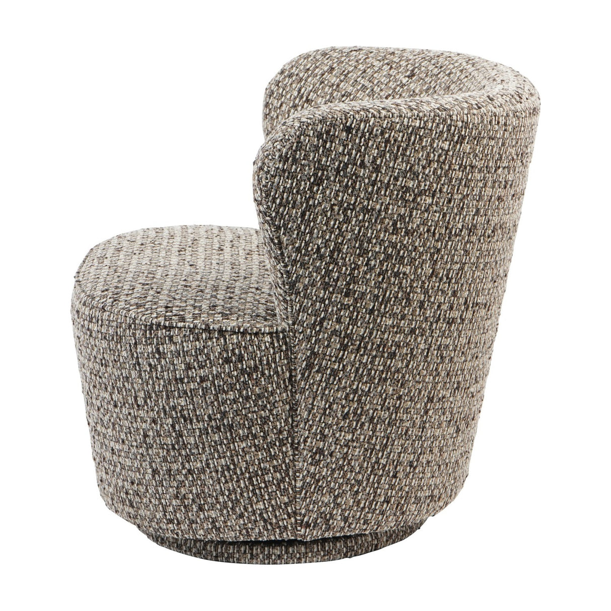 Textured Swivel Accent Armchair – Mocha