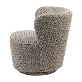 Textured Swivel Accent Armchair – Mocha
