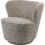 Textured Swivel Accent Armchair – Mocha