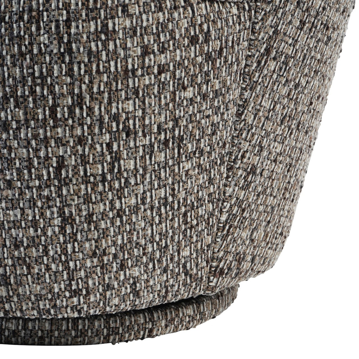 Textured Swivel Accent Armchair – Mocha
