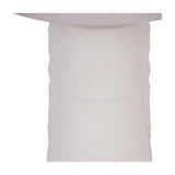 Ribbed Ceramic Tall Table Lamp – White