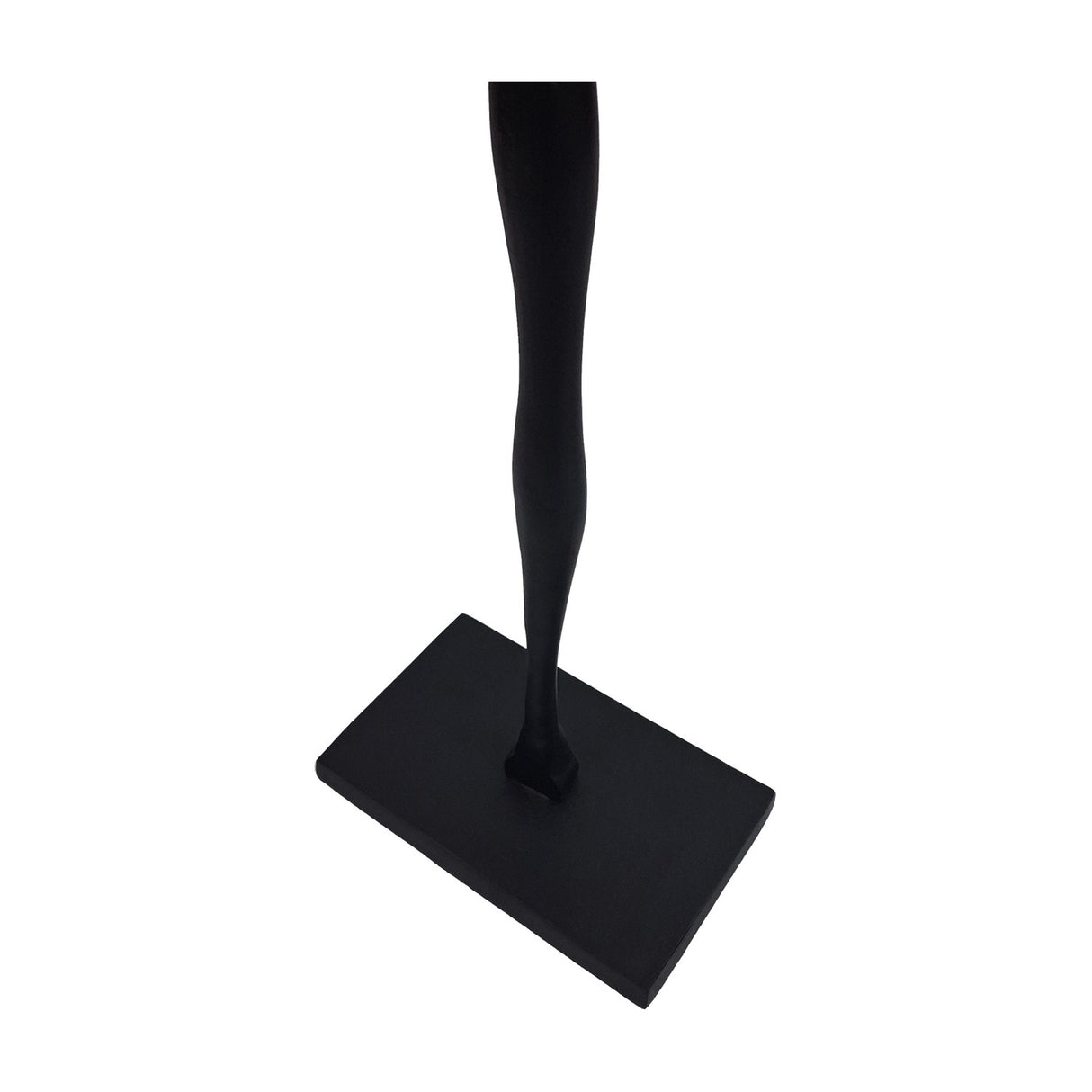 Raw-Cast Aluminium Floor Sculpture – Black