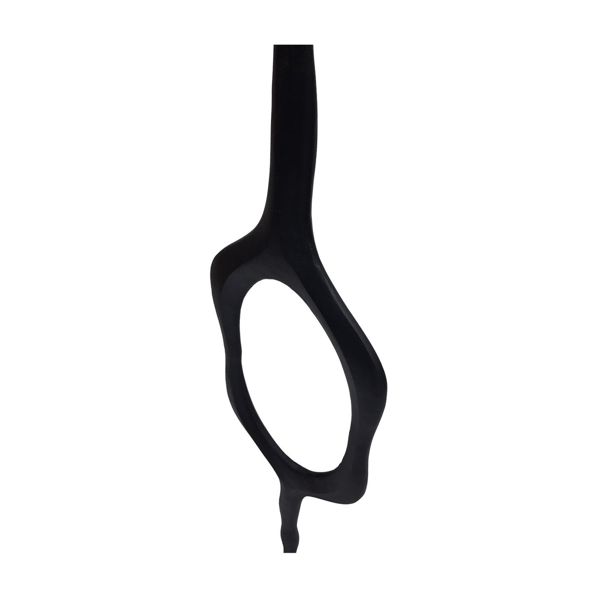 Raw-Cast Aluminium Floor Sculpture – Black