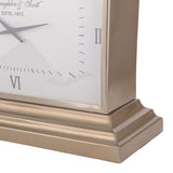 Brushed Brass Rectangular Mantel Clock – Brass