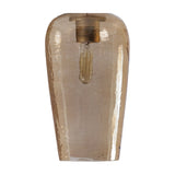 Hammered Glass 5 Light Cluster Chandelier – Brown