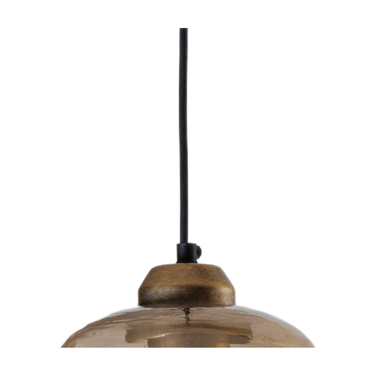 Hammered Glass 5 Light Cluster Chandelier – Brown