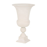 Stonewash Aluminium Urn Vase – Cream