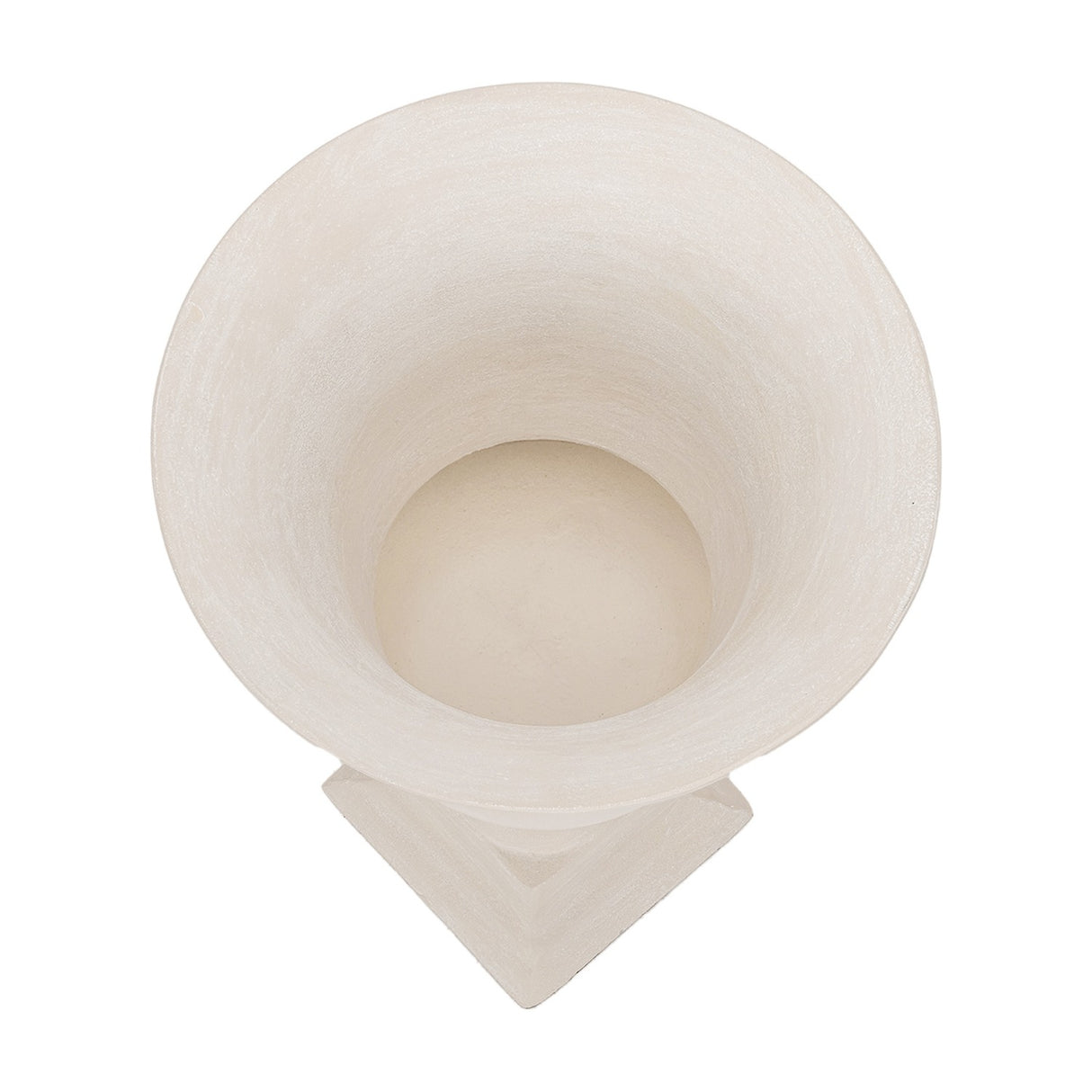 Stonewash Aluminium Urn Vase – Cream