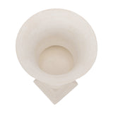 Stonewash Aluminium Urn Vase – Cream