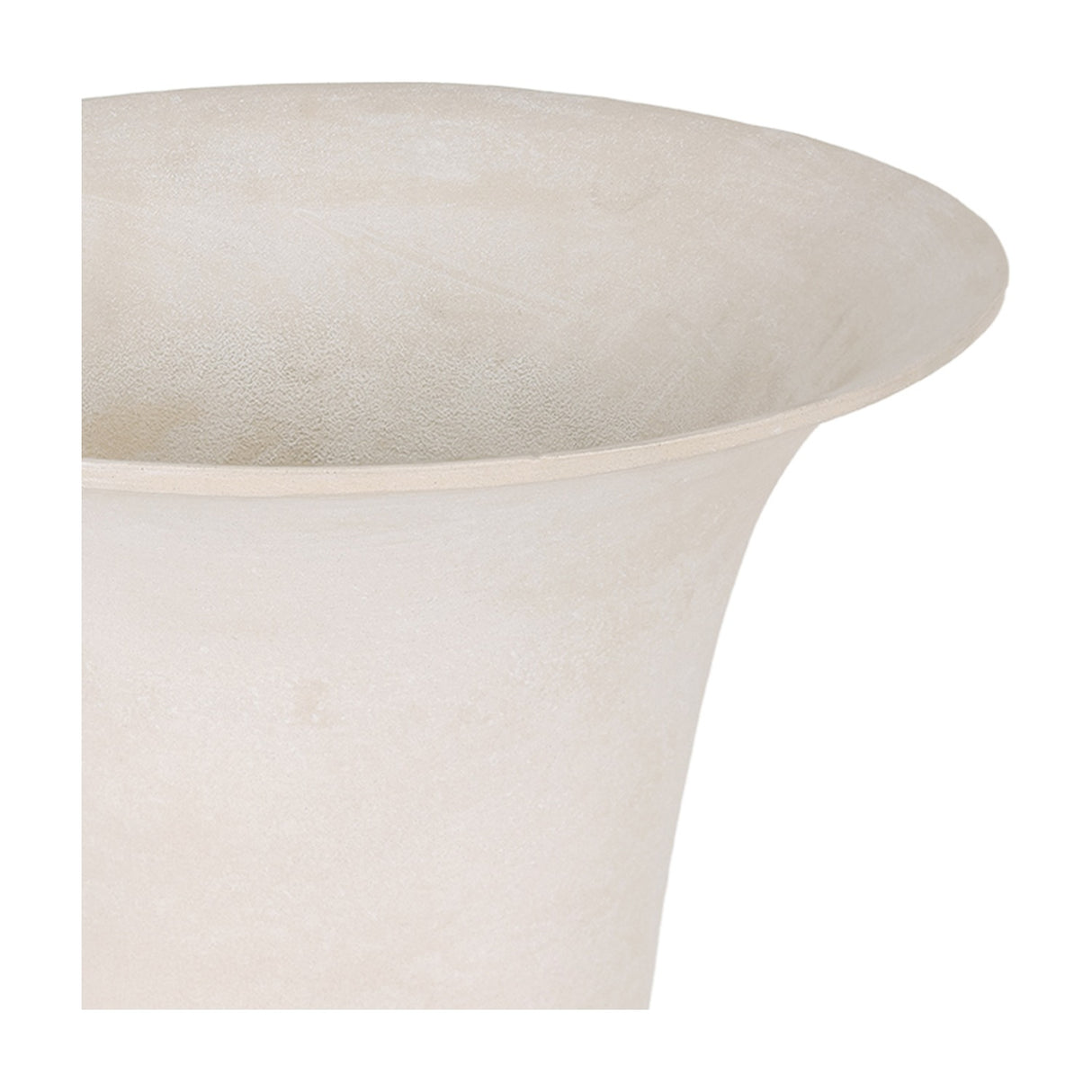 Stonewash Aluminium Urn Vase – Cream