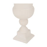 Stonewash Aluminium Urn Vase – Cream