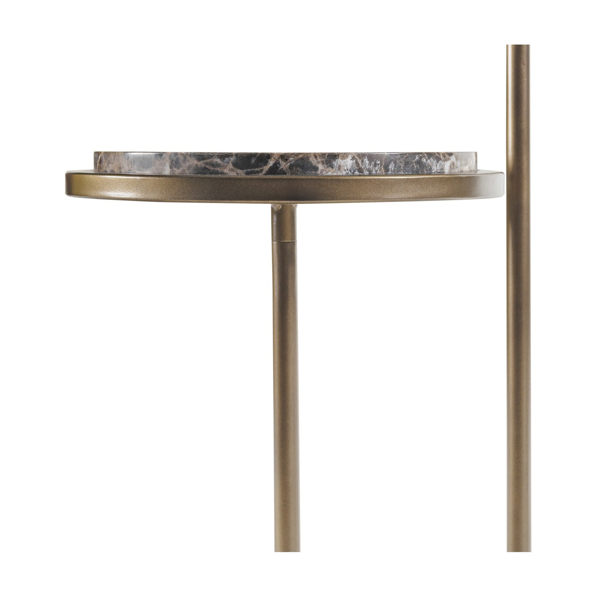 Two-Tier Marble Dark Emperador Side Table