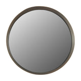 Libra Interiors Set of 3 Nested Round Wall Mirrors in gold, shown as a single round mirror with a smoke gold metal frame on a plain white background.