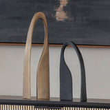 Textured Cast Aluminium Arch Sculpture – Antique Brass