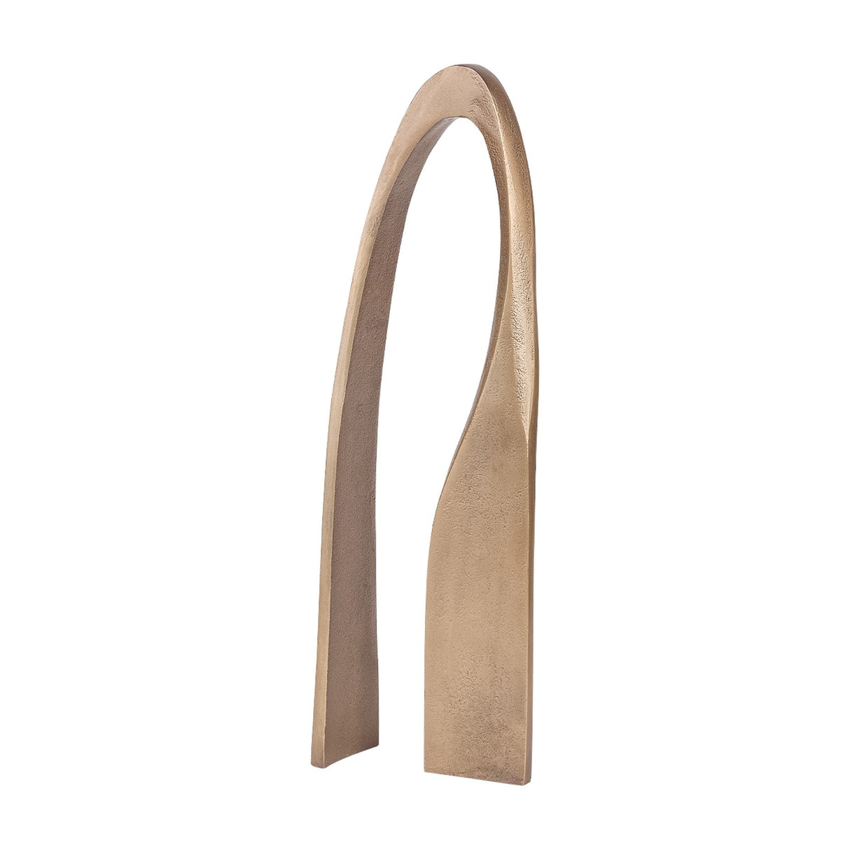 Textured Cast Aluminium Arch Sculpture – Antique Brass